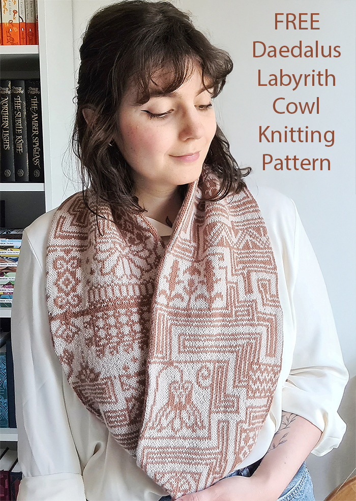Dedale Cowl Free Knitting Pattern
