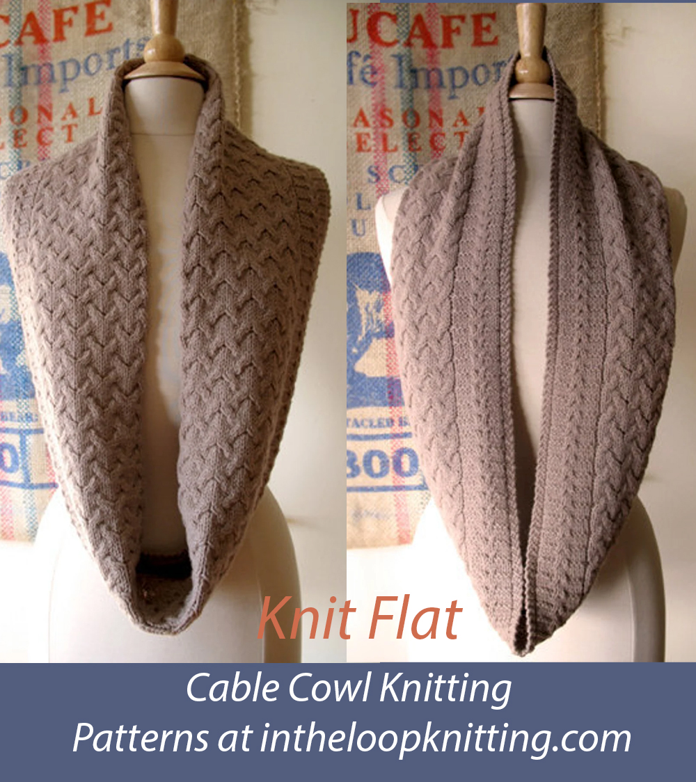 Deephaven Cabled Cowl Knitting Pattern 