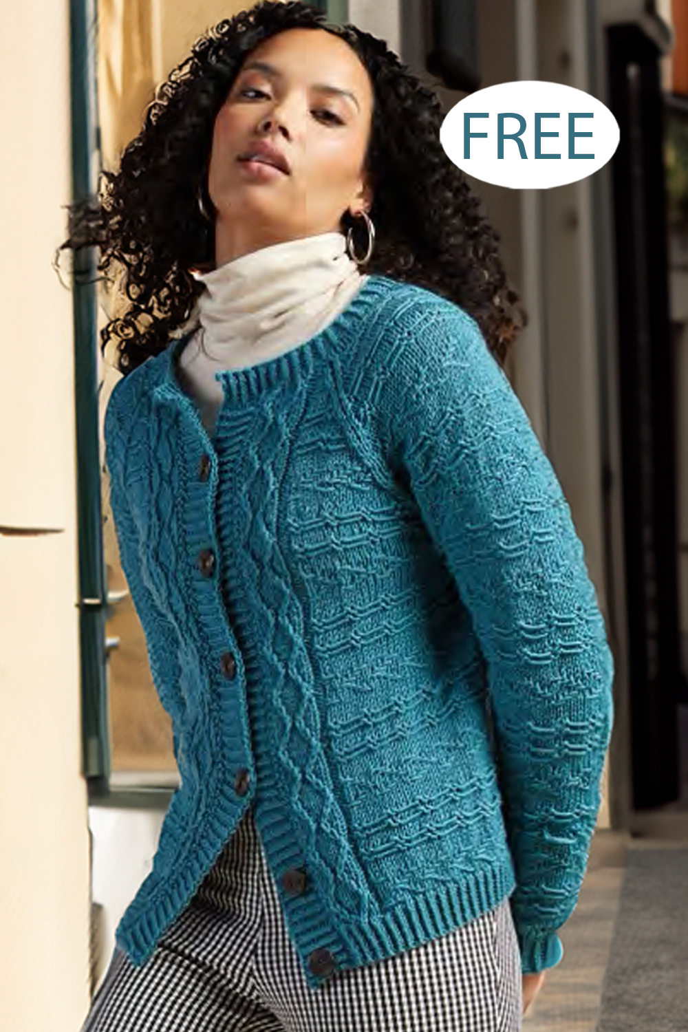 Free Delft Cardigan Knitting Pattern