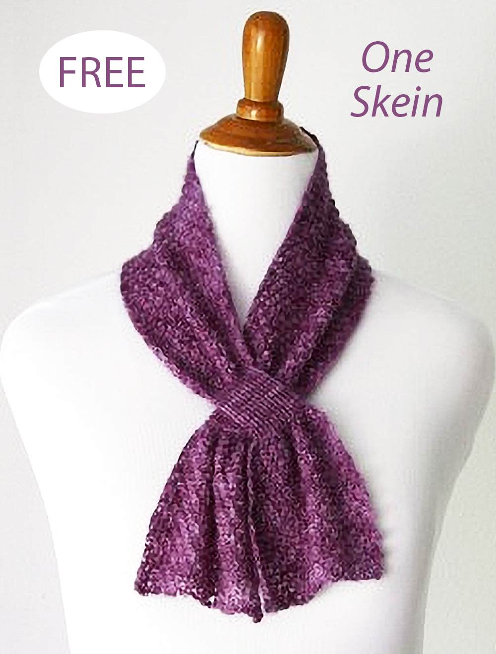 Free Knitting Pattern for Delicate Brambles Scarf