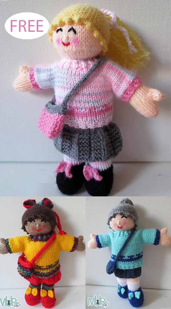 Delightful Dolls Free Knitting Pattern