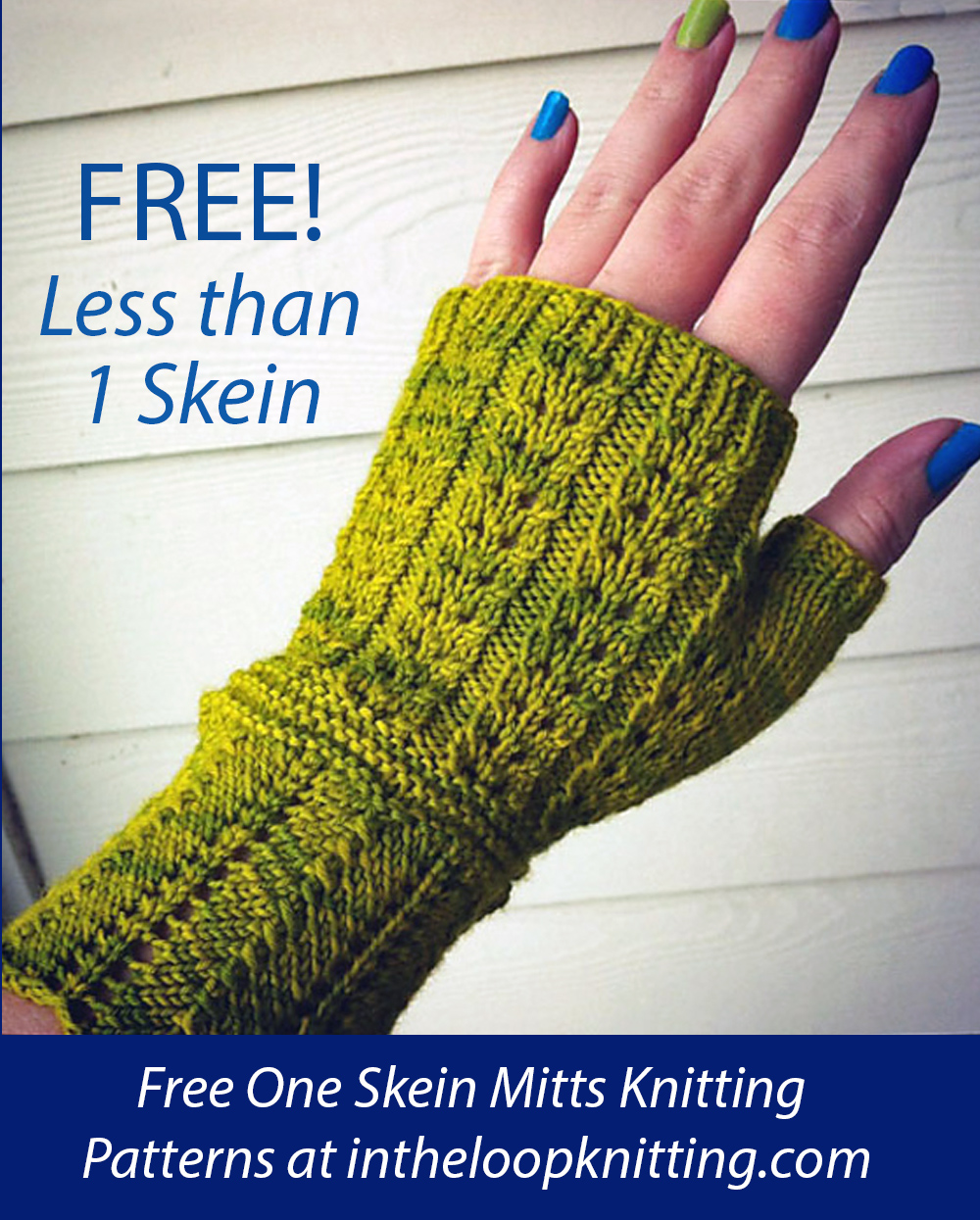 Free One Skein Knitting Pattern Della Mitts