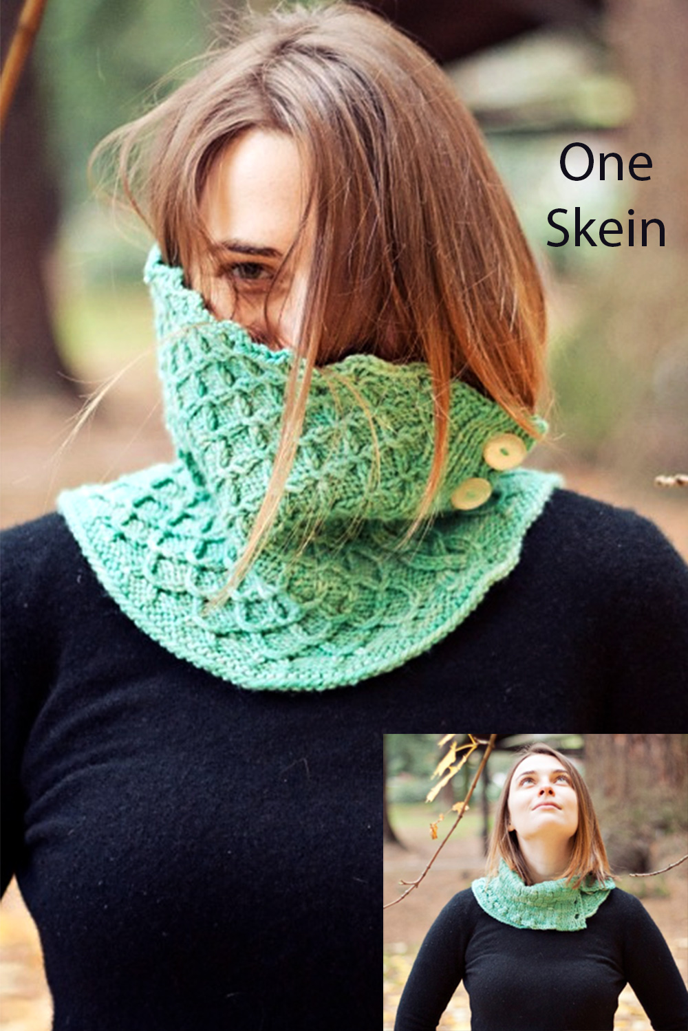 Free One Skein Knitting Pattern Demeter Cowl
