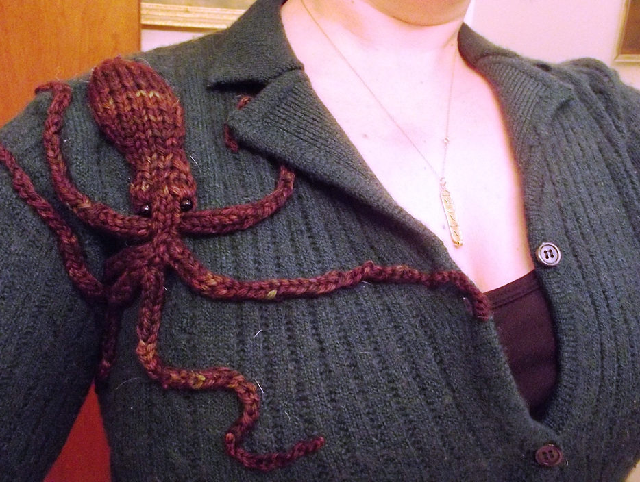 Free Knitting Pattern for Demi Octopus