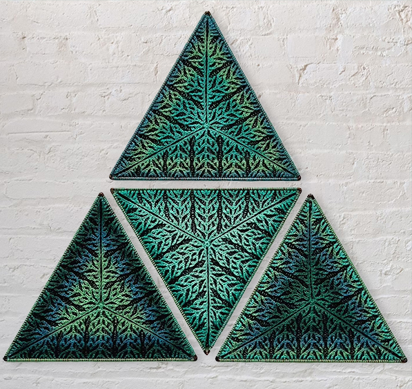Dendritic Triangle Knitting Patterns Stash Buster 
