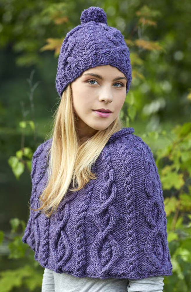 Derry Capelet and Hat Knitting Pattern