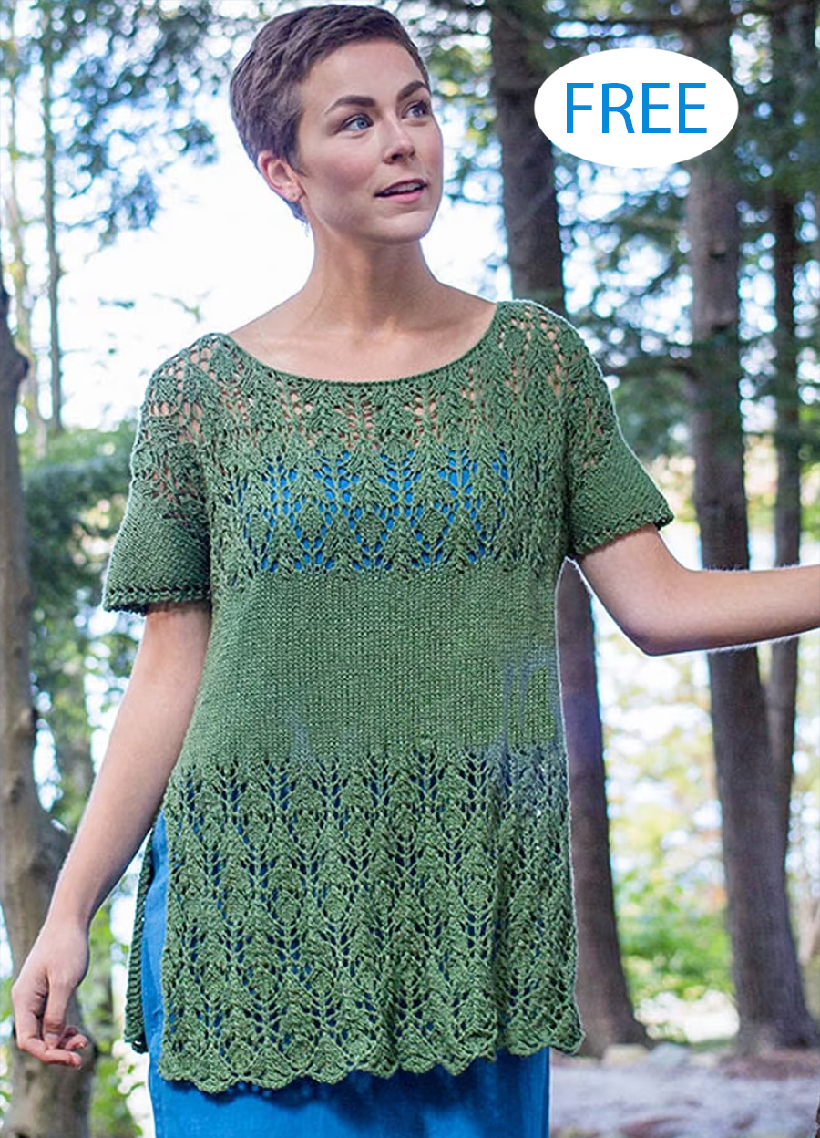 Free Desert Bloom Tunic Knitting Pattern