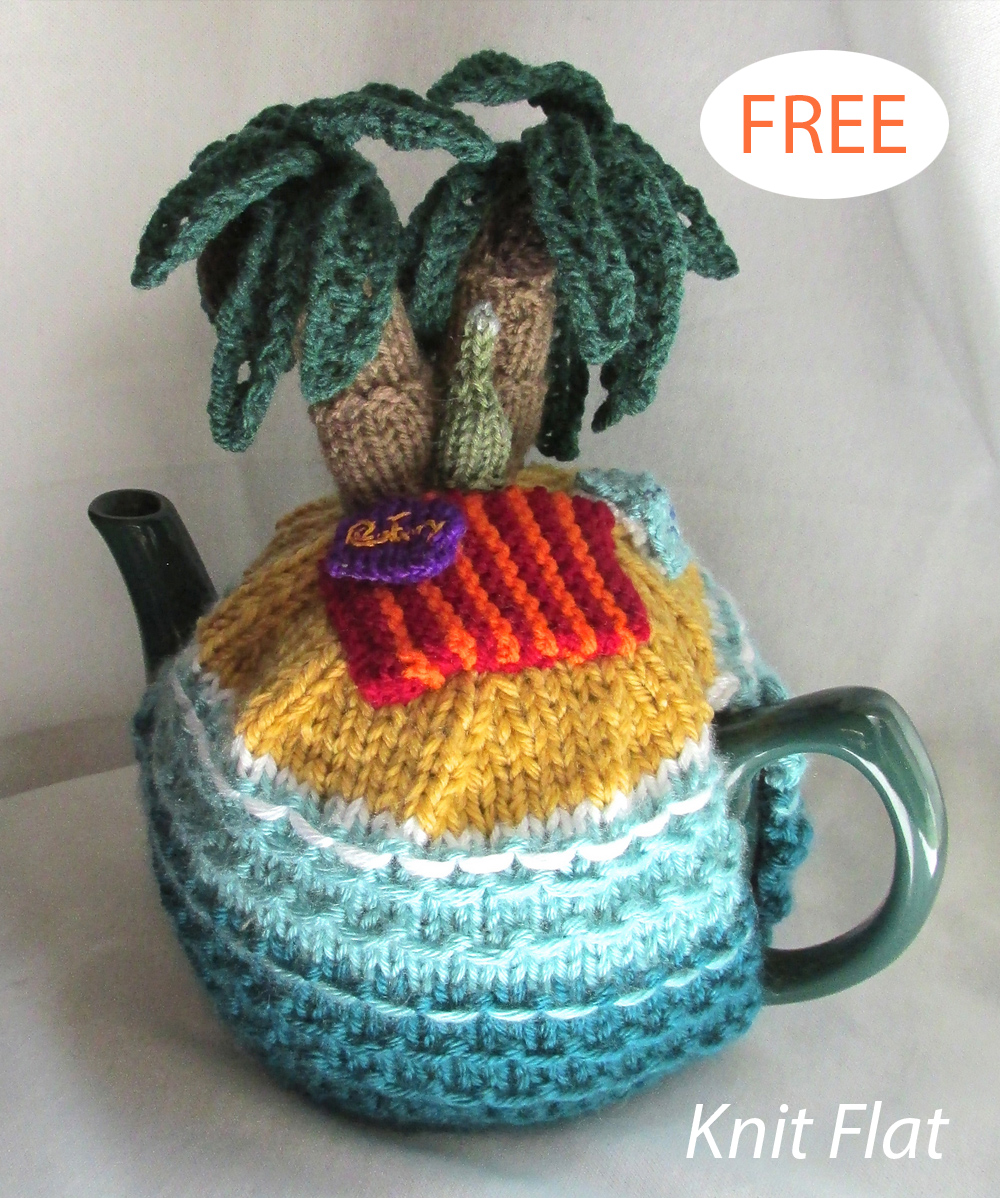 Free Desert Island Tea Cosy Knitting Pattern
