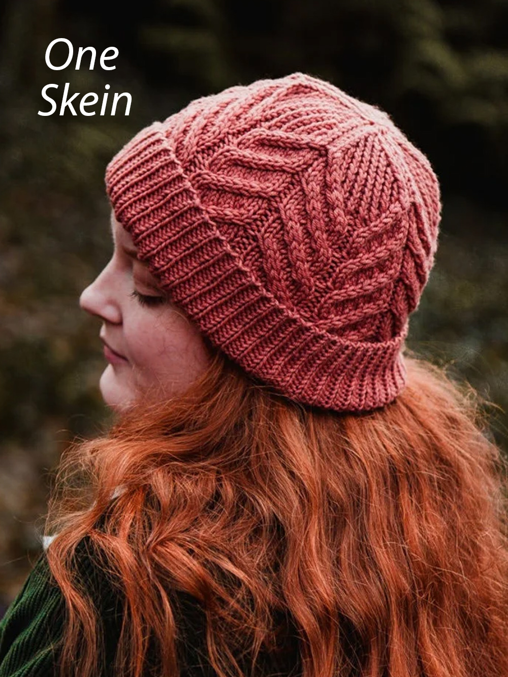 Desert Rose Hat  Knitting Pattern 1 Skein