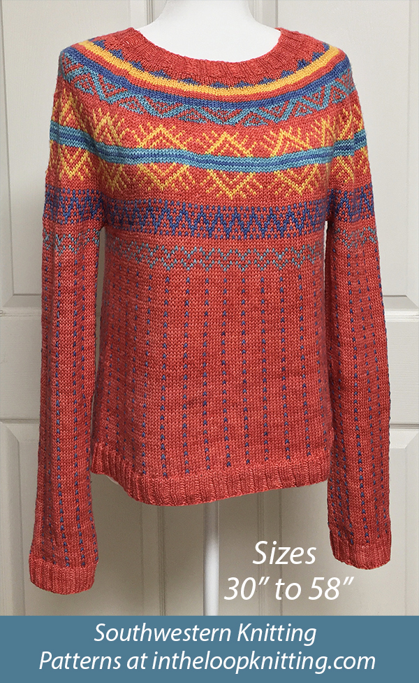 Desert Sunrise Sweater Knitting Pattern