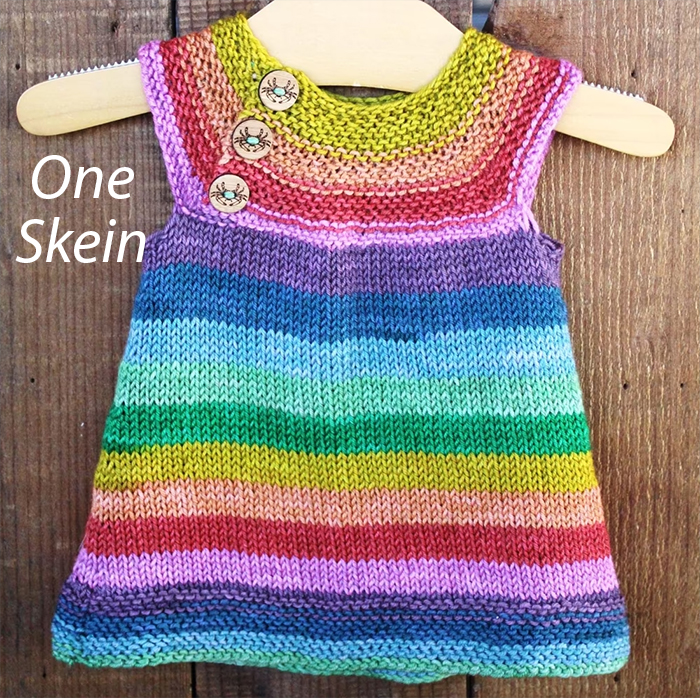 One Skein Despencer Baby Dress Knitting Pattern