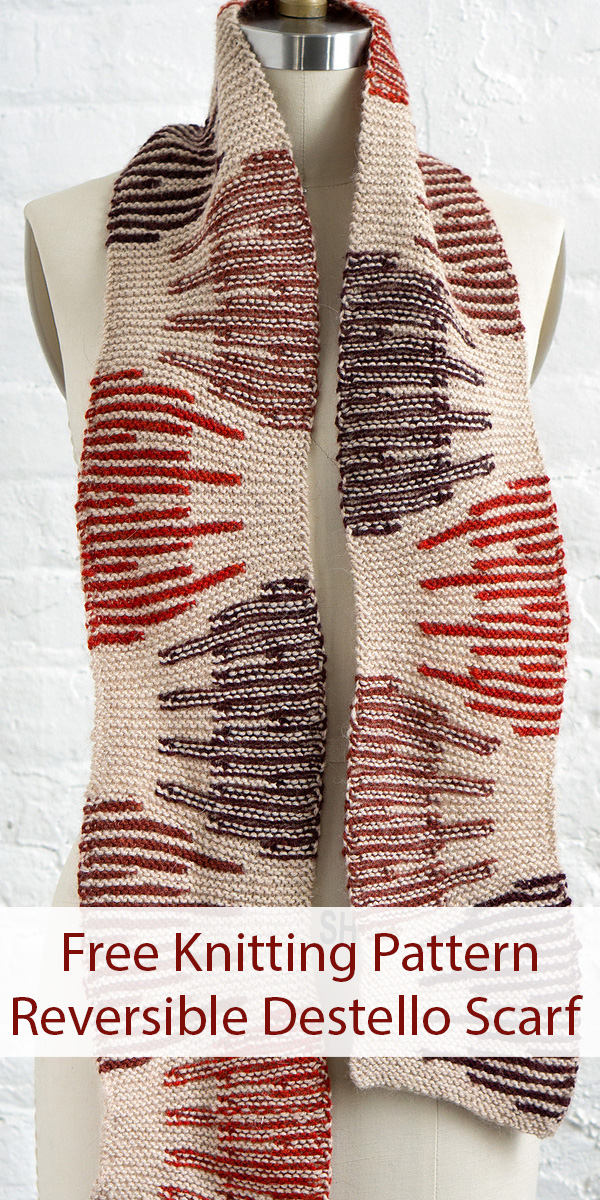 Knitting Pattern for Reversible Destello Scarf
