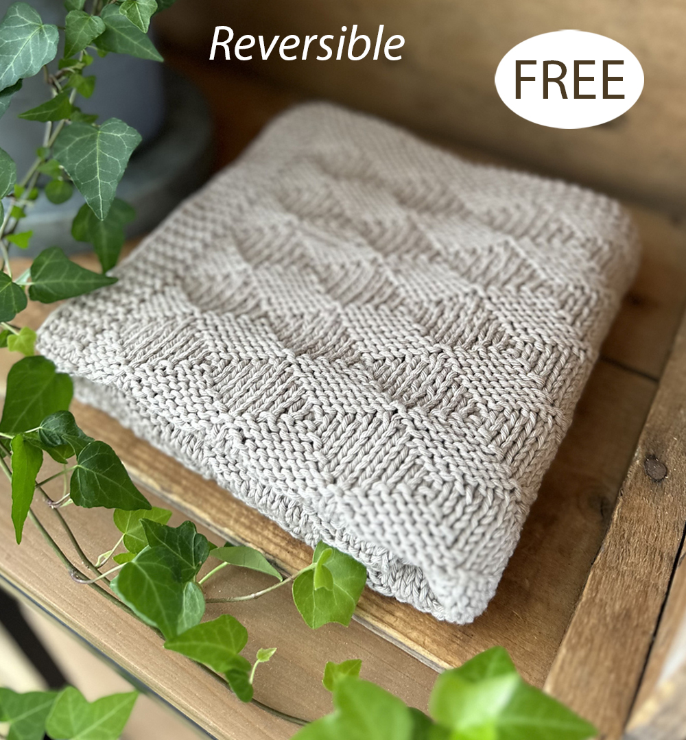 Diamond Baby Blanket Free Knitting Pattern