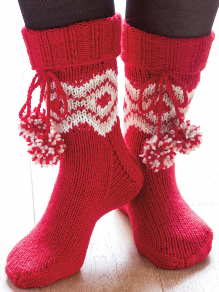 Free Slipper Socks and Boots Knitting Patterns - In the Loop Knitting