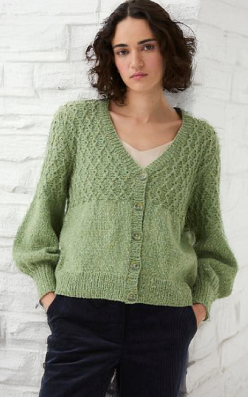 Diamond Cable Cardigan Knitting Pattern