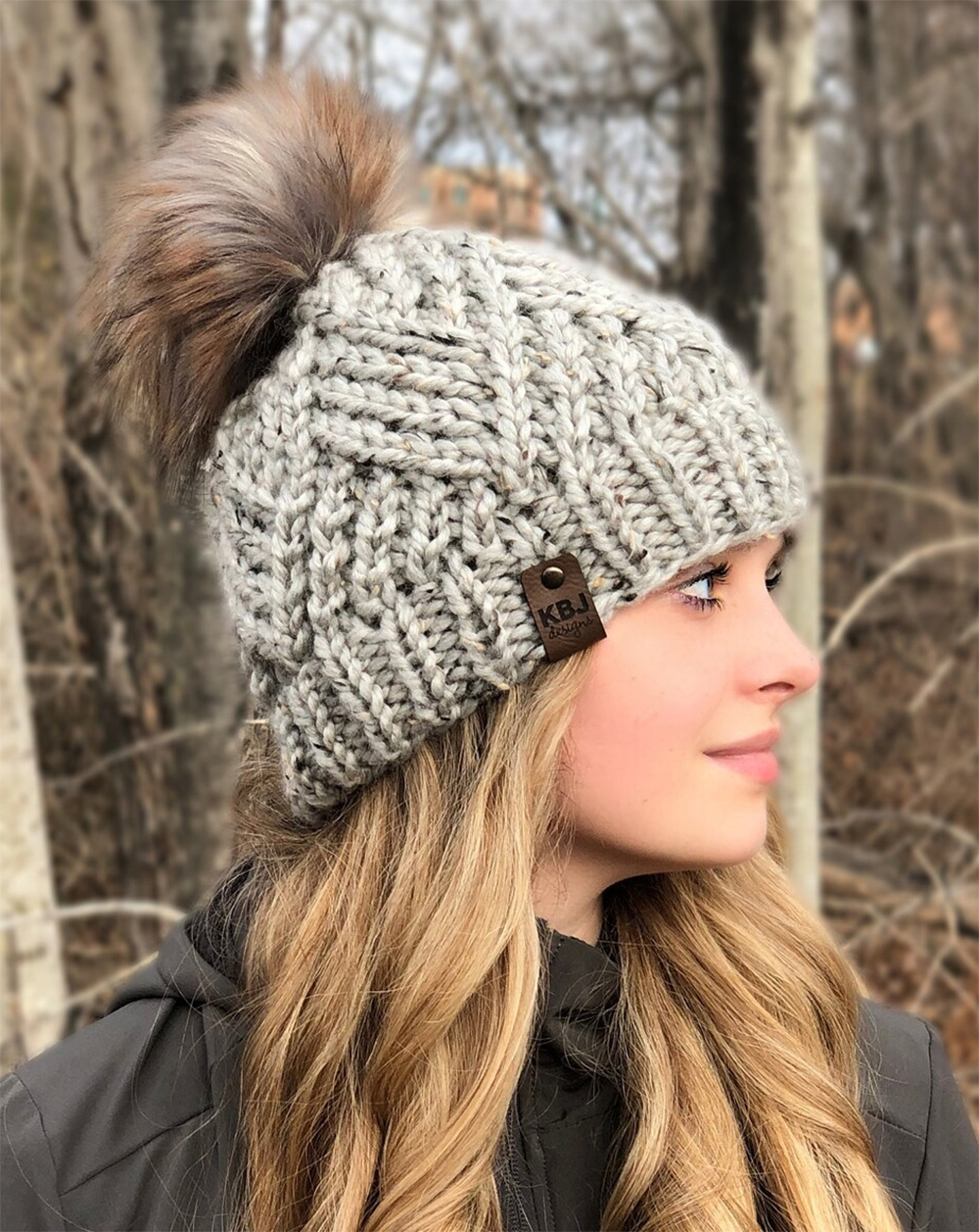 Diamond Twist Beanie Knitting Pattern