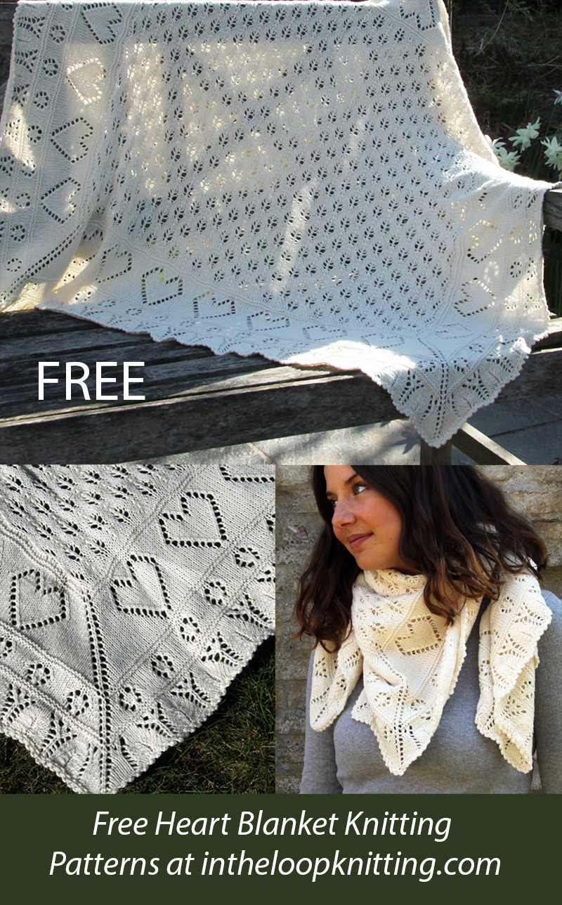 Free Lace Blanket or Shawl Knitting Pattern Dicentra