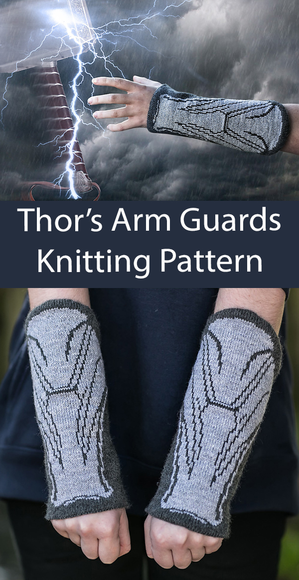 Thor Knitting Pattern Thor's Vambraces Armwarmers