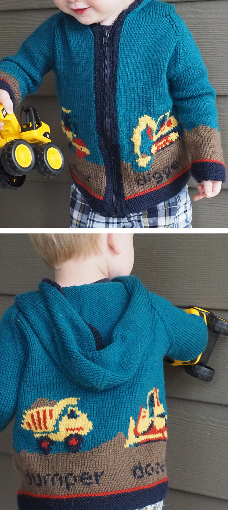 Free Knitting Pattern on Digger Jacket