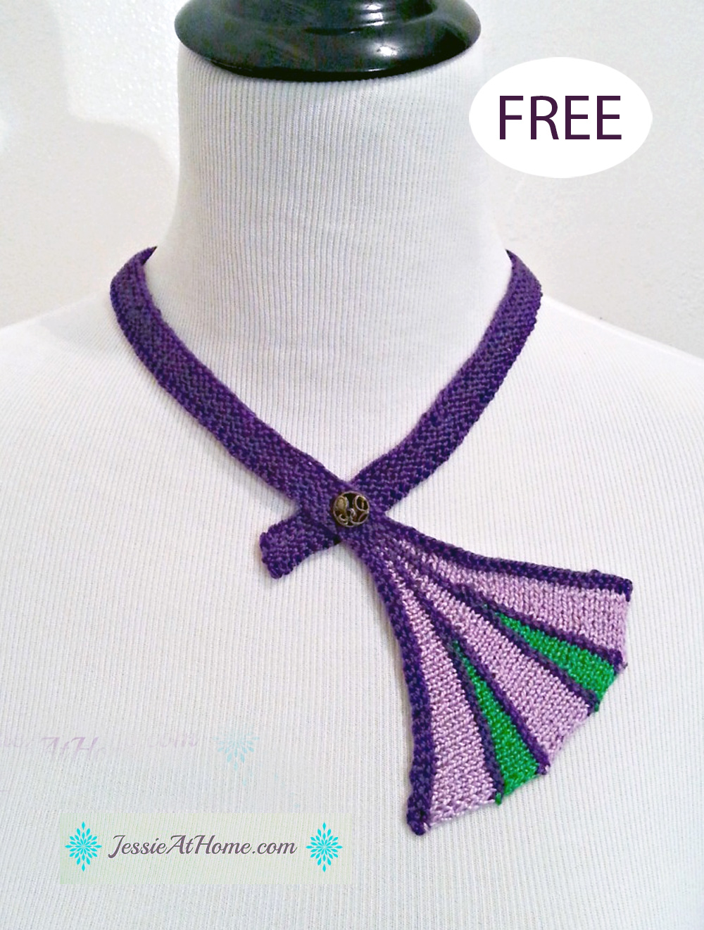 Free Divergent Necklace Knitting Pattern