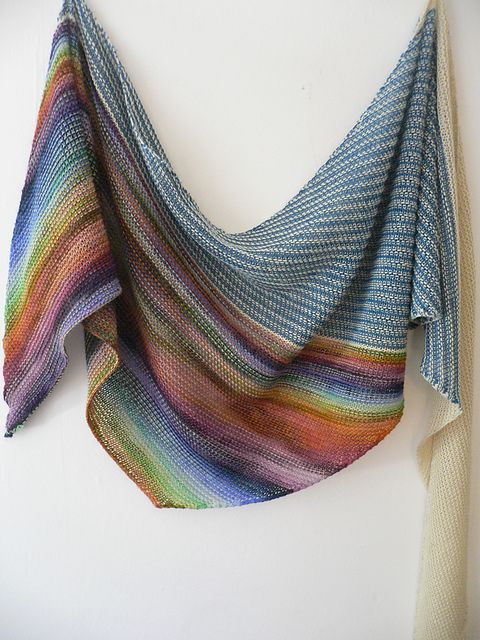 Diving In Shawl Free Knitting Recipe and more colorful shawl knitting patterns