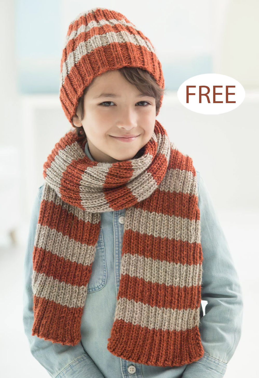 Free Docklands Hat And Scarf Knitting Pattern