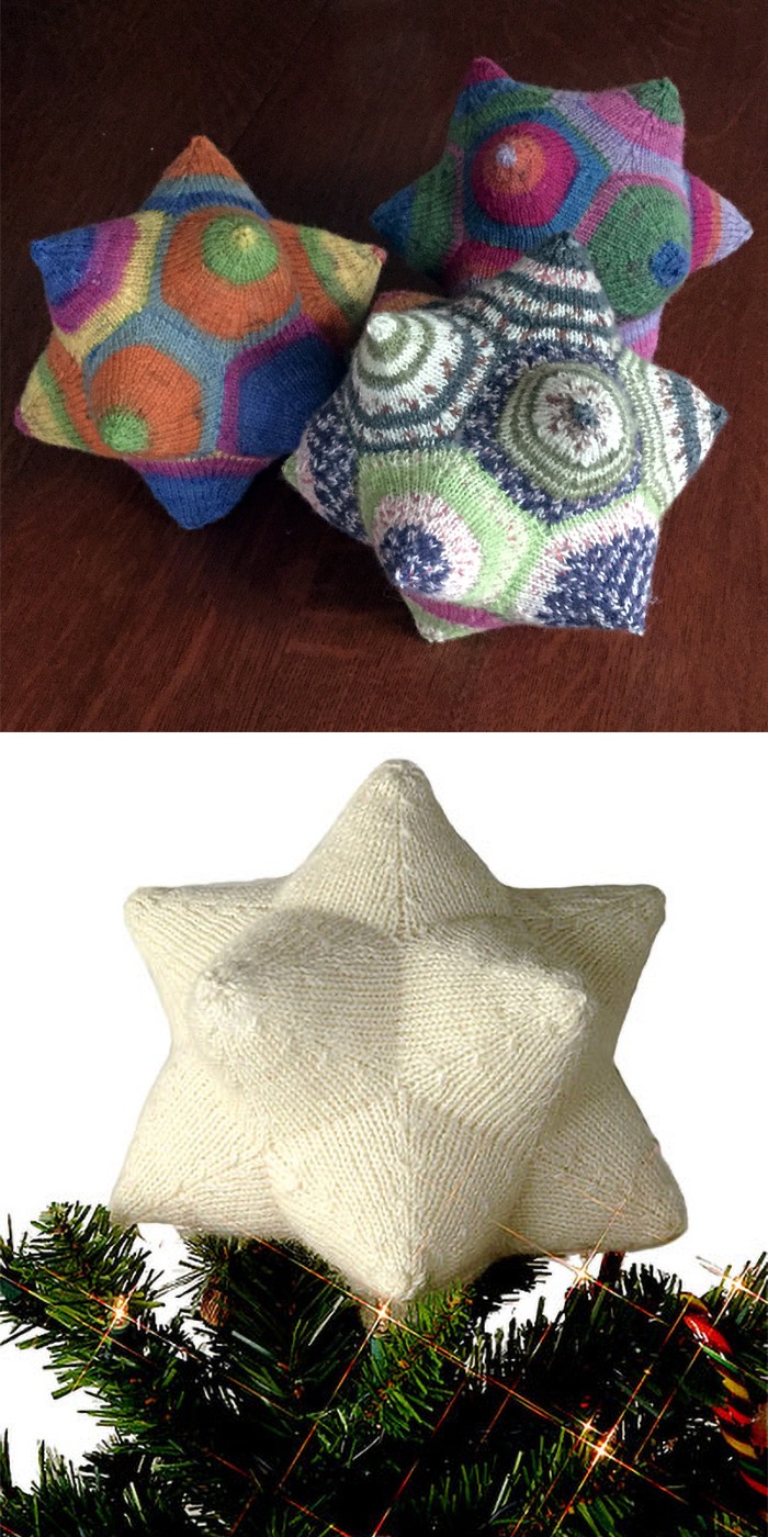 Free Knitting Pattern for Celestine Dodecahedron