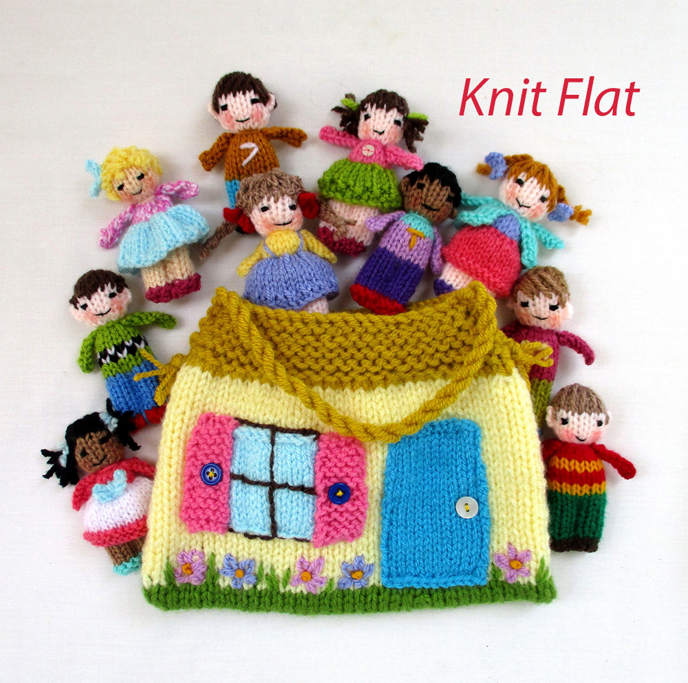 Dolls and Cottage Bag Knitting Pattern