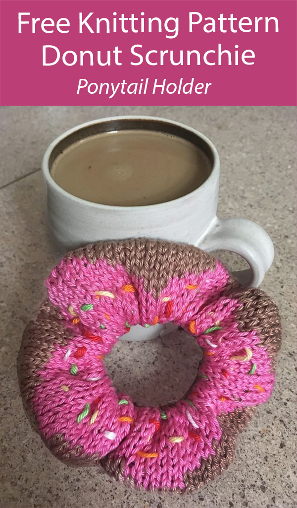 Free Scrunchie Knitting Pattern Donut Scrunchie Hair Accessory