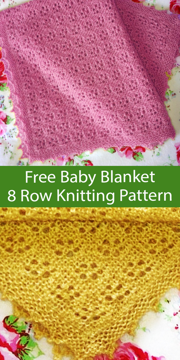 Free Baby Blanket Knitting Pattern 8 Row Dorothy Helen Baby Blanket