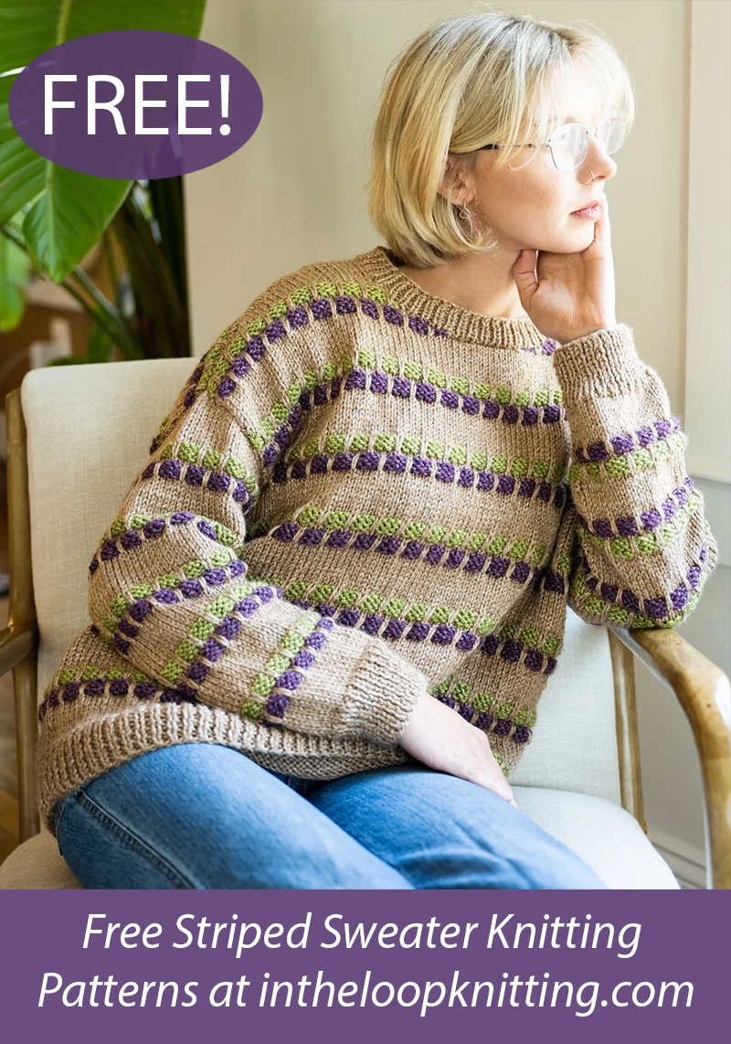 Free Women's Dot Sweater Knitting Pattern