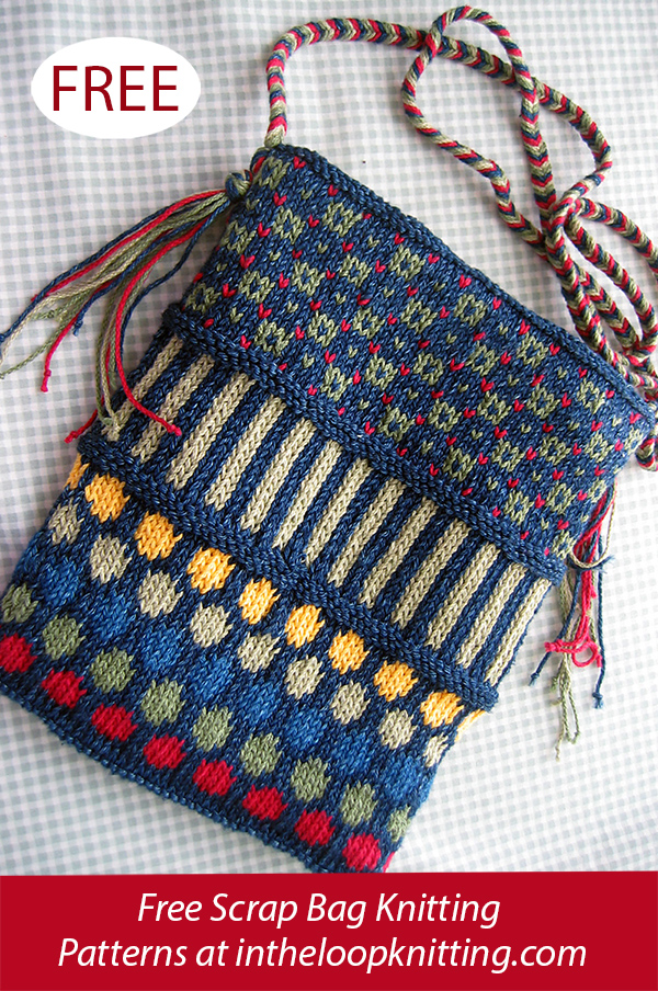 Free Purse Knitting Pattern Dots and Stripes Purse