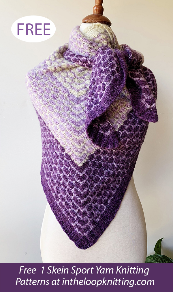 Dotty Shawl Free Knitting Pattern