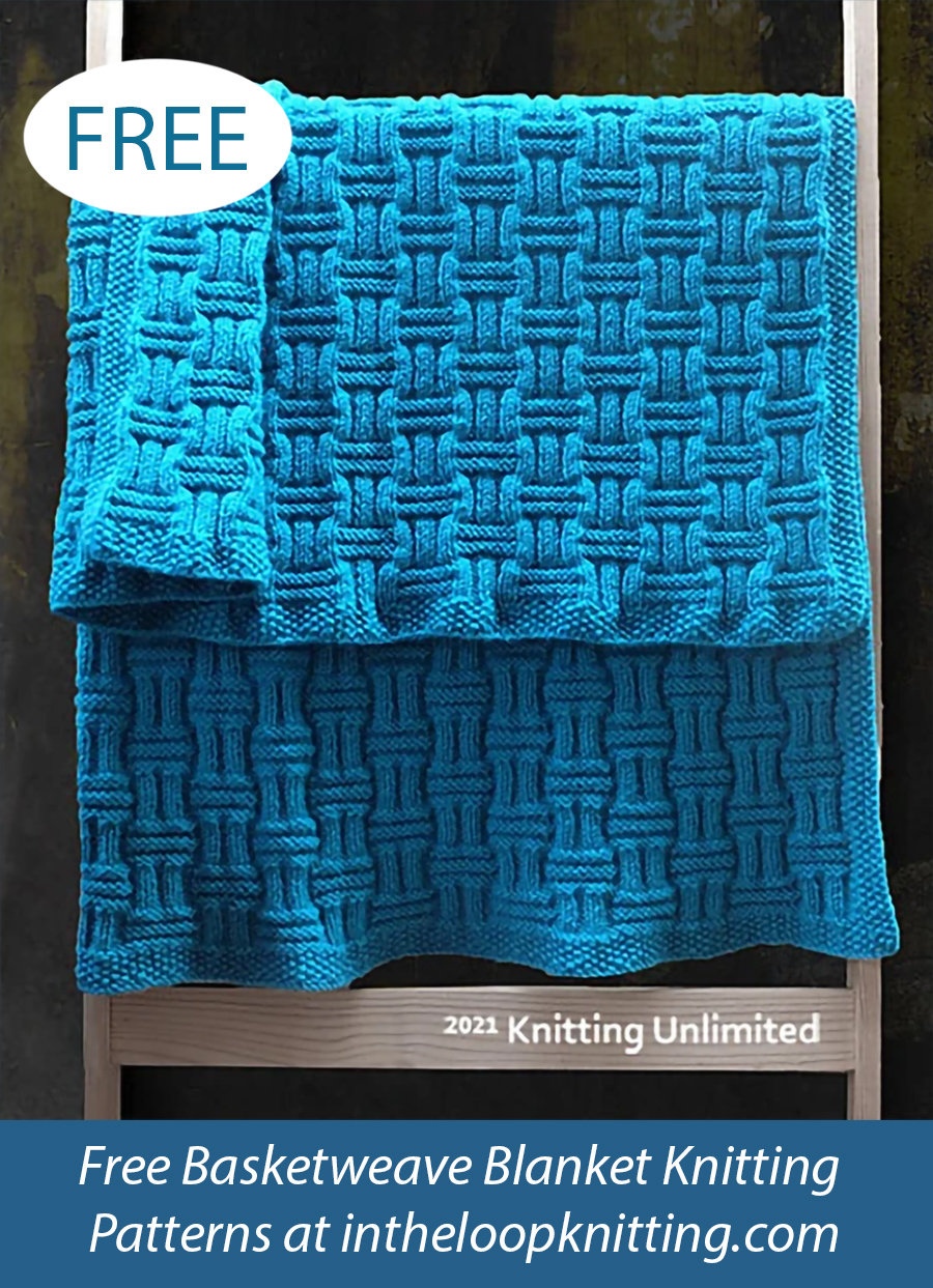 Free Double Basketweave Baby Blanket Knitting Pattern