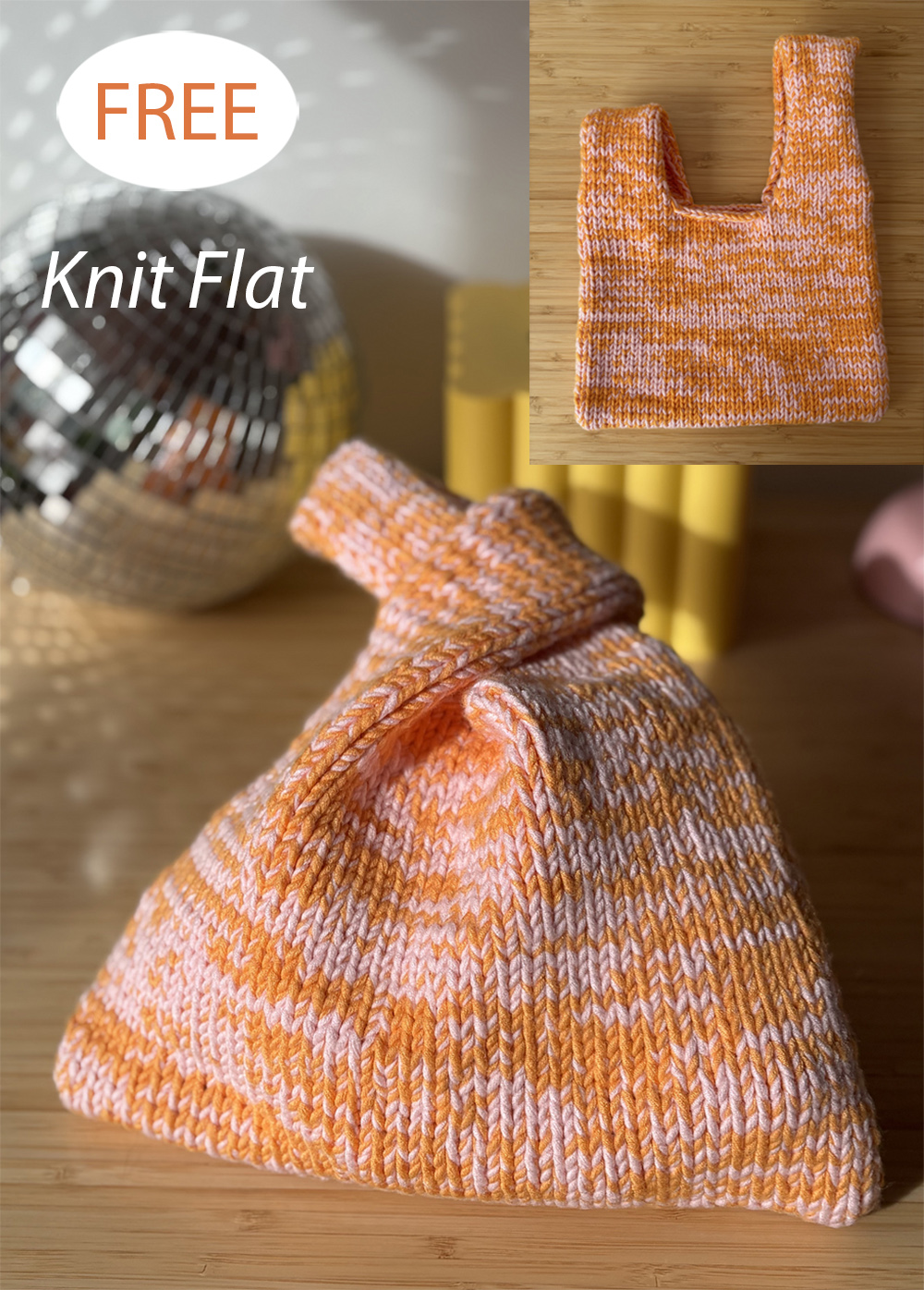 Free Double Trouble Knot Bag Knitting Pattern