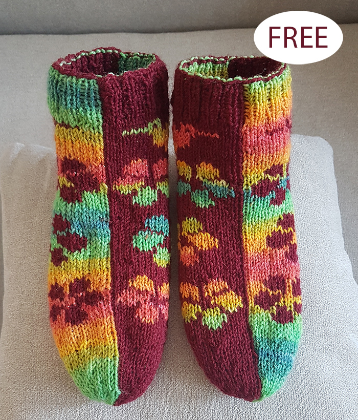 Doubleface Socks Half and Half Knitting Pattern