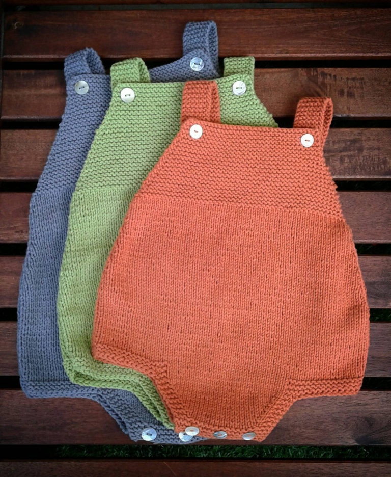 Knitting Pattern for Duoro Baby Romper