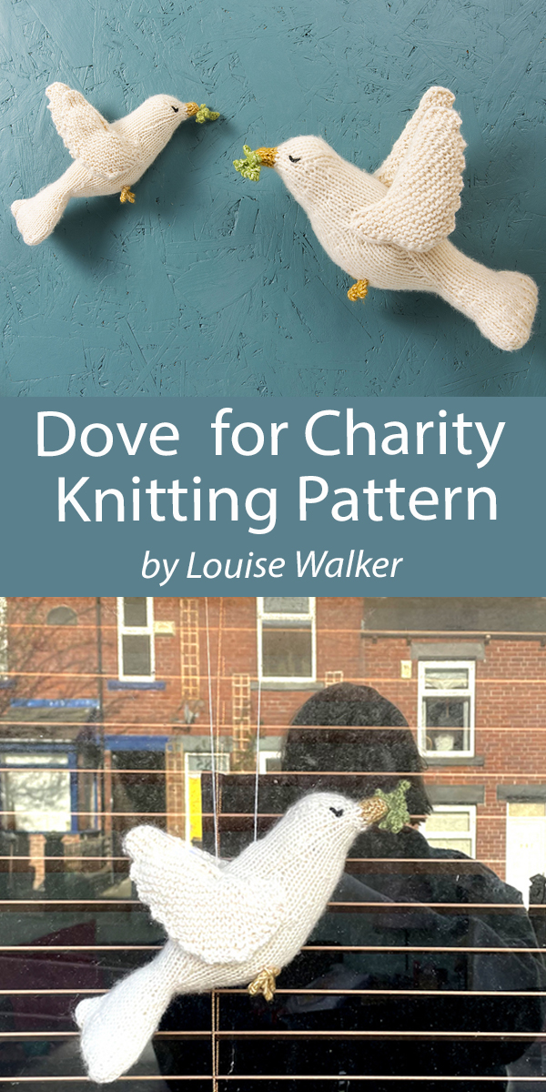 Dove for Charity Knitting Pattern Ukraine Support