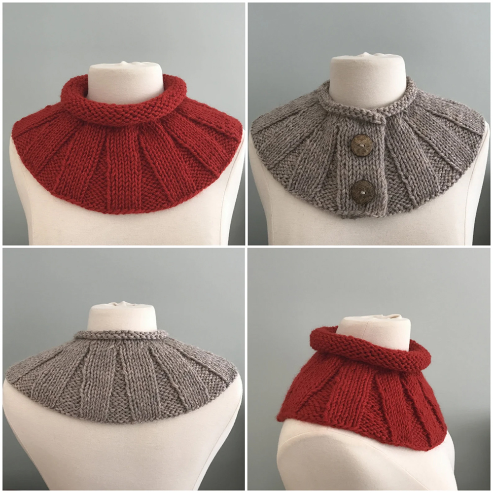 Free Downton Shoulder Cape Cowl Knitting Pattern
