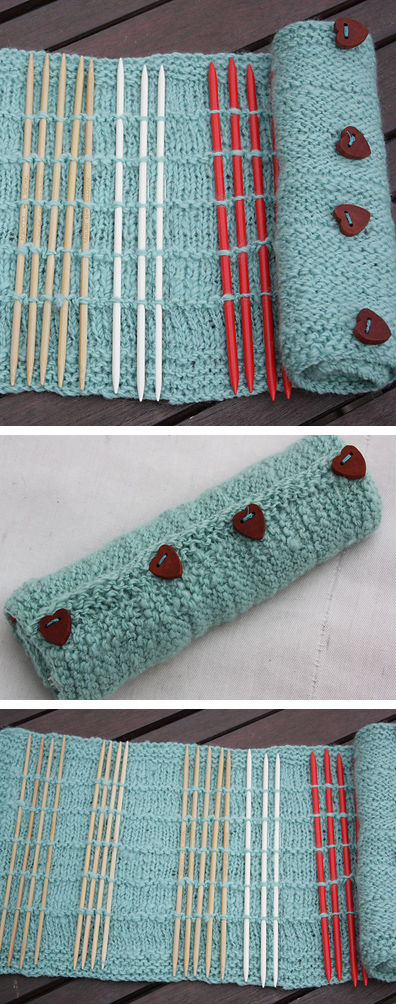 Knitting Needle Case Free Knitting Pattern  Knitting needle case, Knitting  needle case pattern, Knitting case