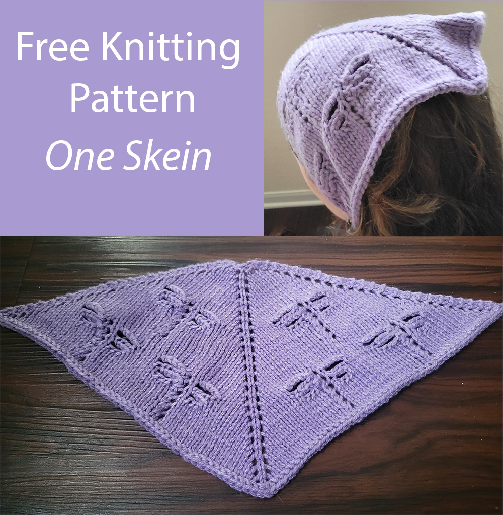 Free Knitting Pattern Dragonfly Kerchief