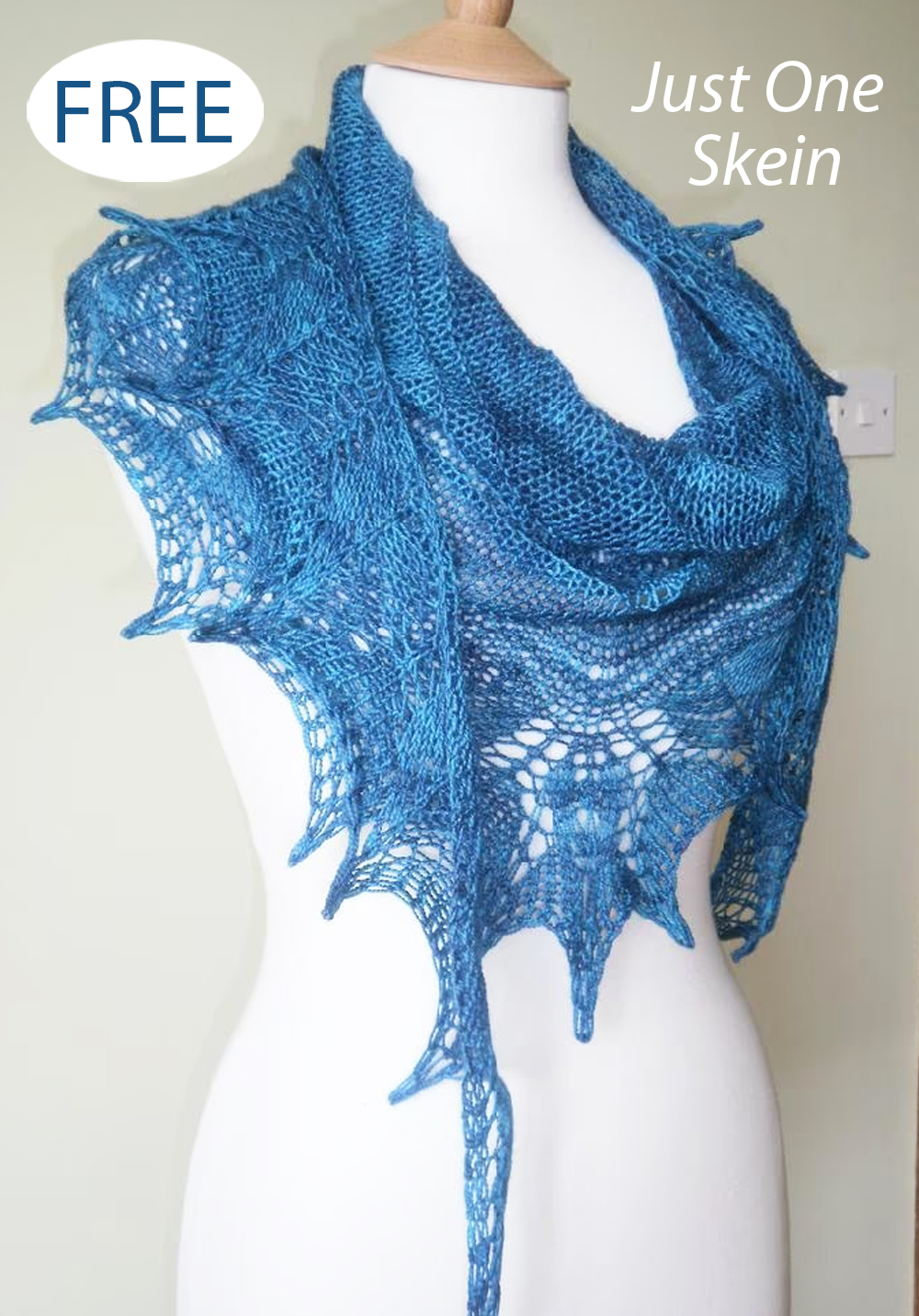 Free Dragonfly Wings Shawl One Skein Knitting Pattern