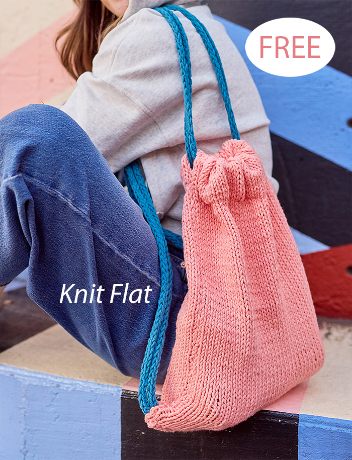 Drawstring Backpack Knitting Pattern