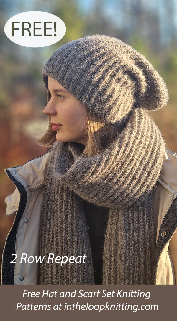 Free Hat and Scarf Knitting Pattern Dreamy Beanie and Scarf