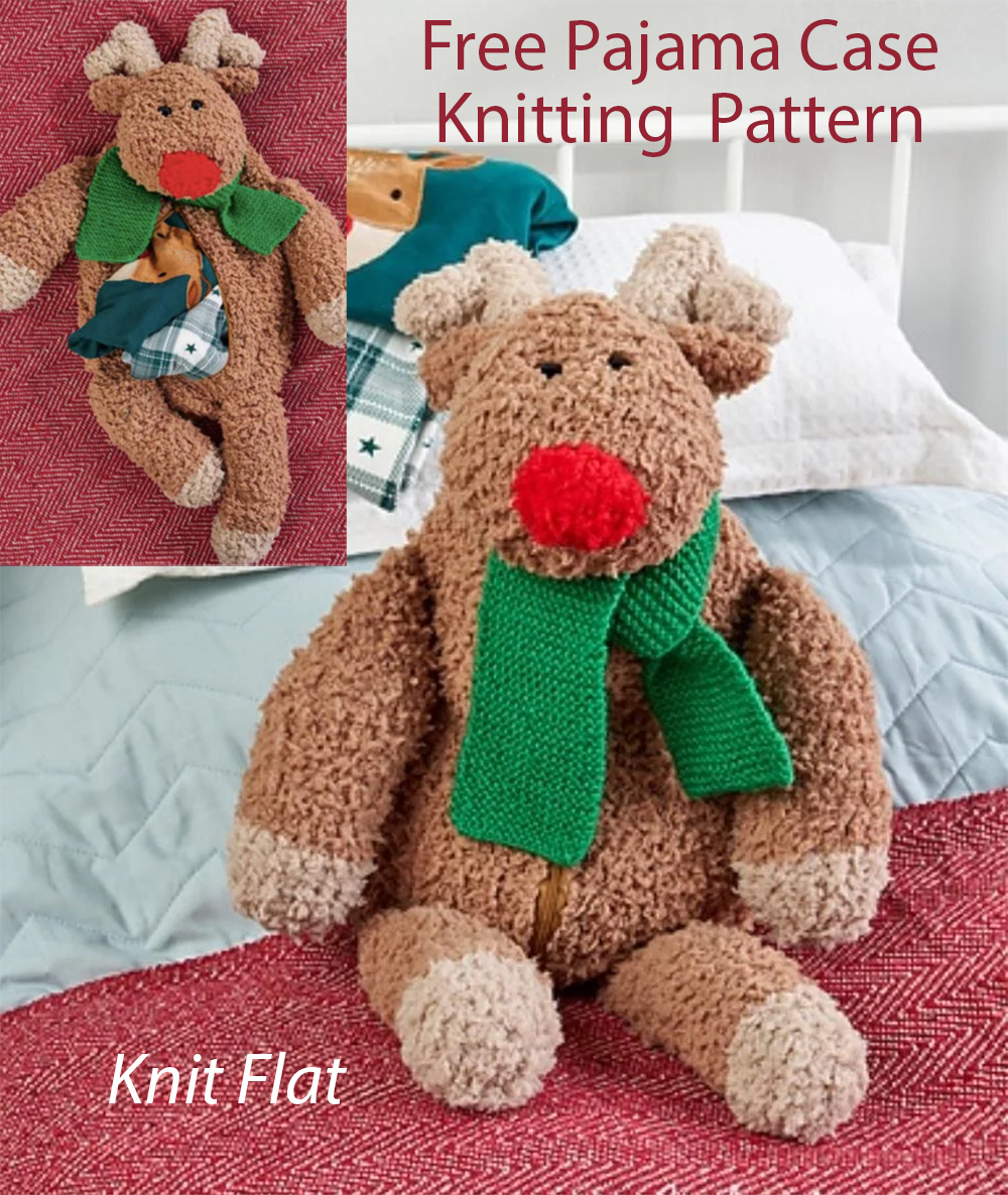 Free Dreamy Deer Pyjama Case Knitting Pattern