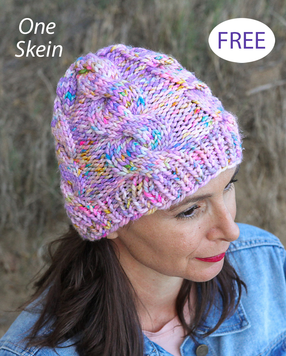 Free One Skein Dreamy Waves Beanie Knitting Pattern