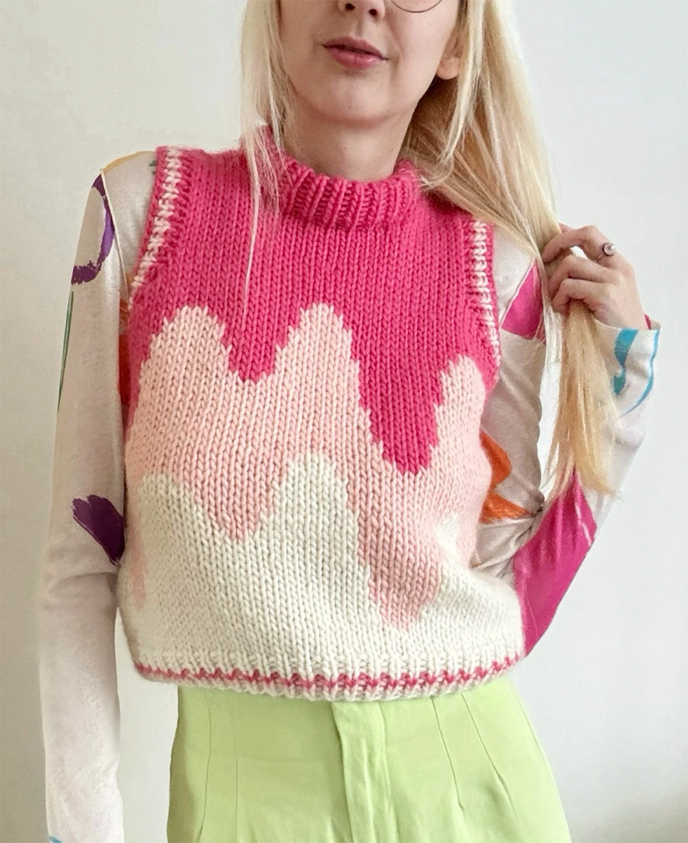 Drip Vest knitting pattern