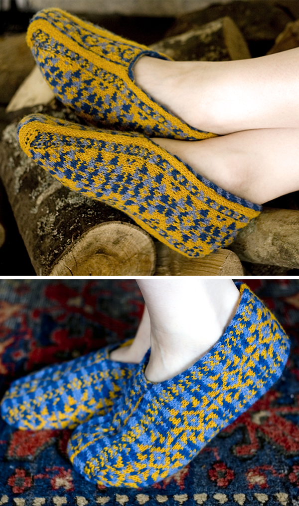 Free Knitting Pattern for Drogo Slippers