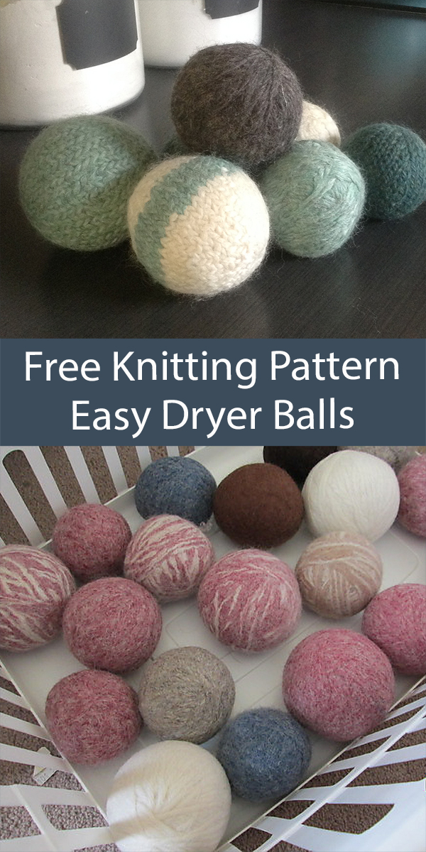 Free Dryer Balls Knitting Patterns Stashbuster