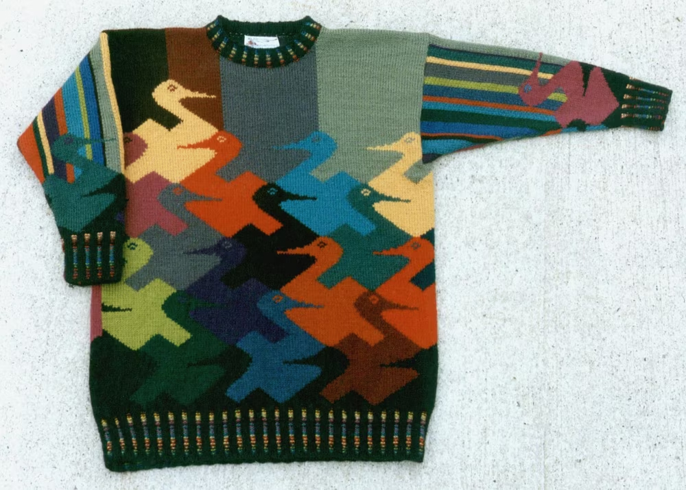 Tessallated Duck Sweater 609 Knitting Pattern